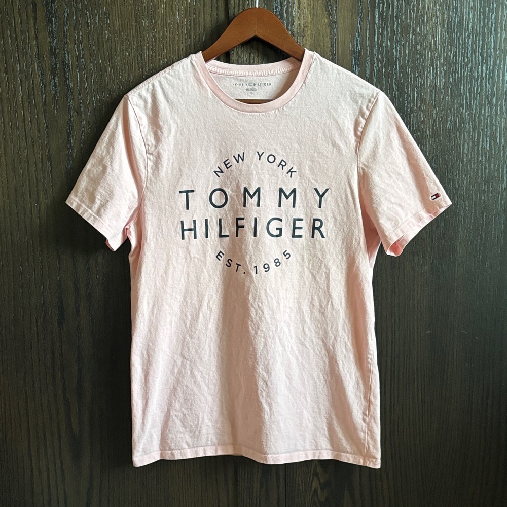 Tommy Hilfiger Light Pink Graphic Short Sleeve Tee